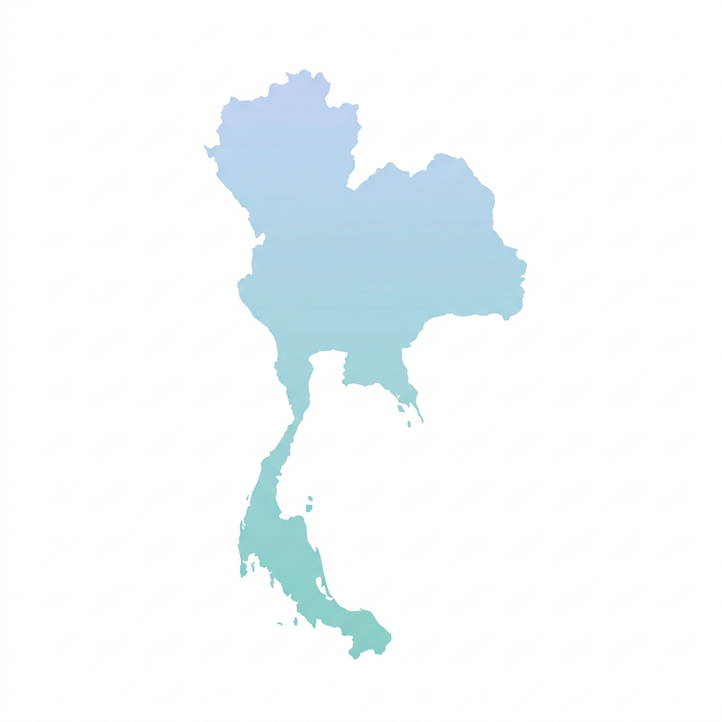 Mapa de Tailandia